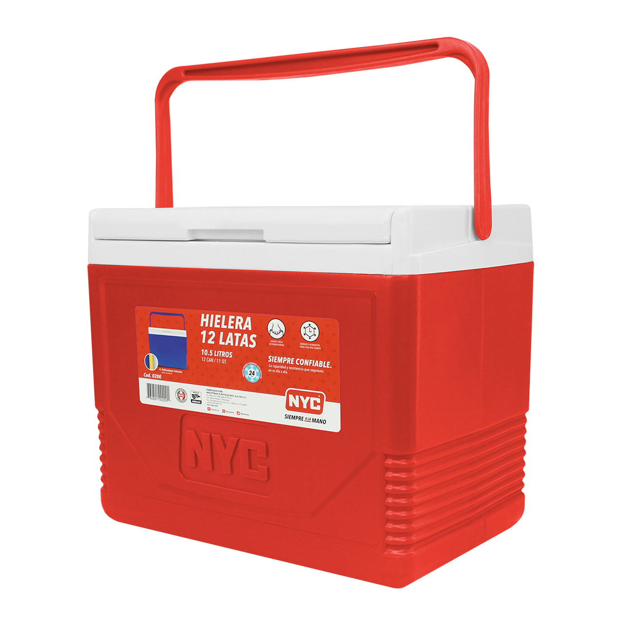 Hielera-11-qt-6-rojo